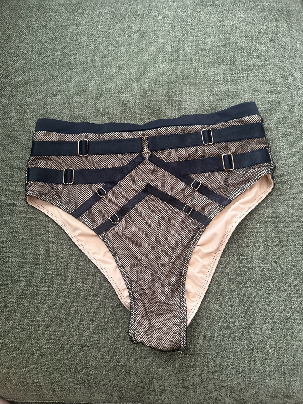 Tatiana Pole Wear Yuki Shorts High-Waist Bottoms - Black & Nude